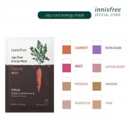 Mặt nạ dưỡng ẩm sáng da rau củ innisfree Jeju Root Energy Mask 25ml