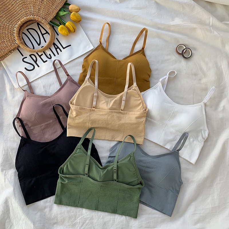 Áo bra tập gym, áo ngực cotton có mút ngực mềm mại A/C069