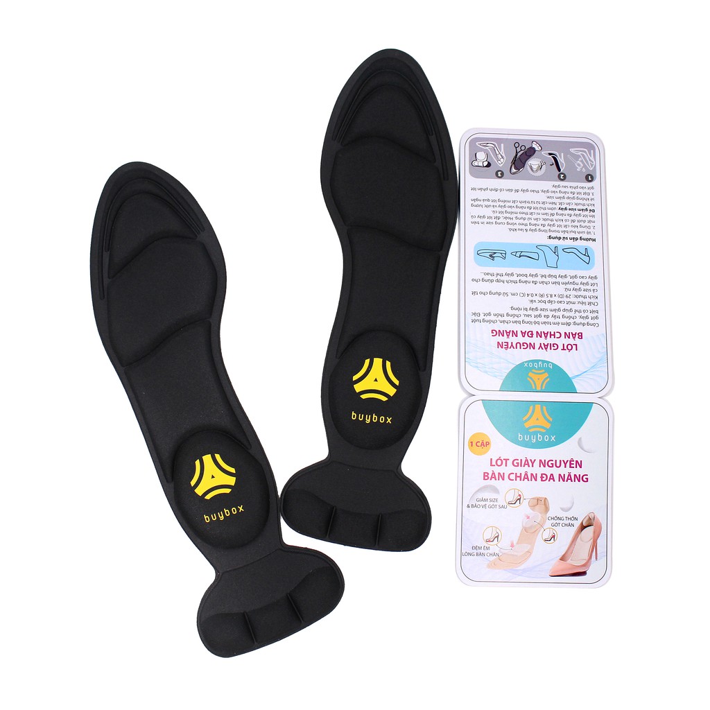 Miếng lót giảm size cho giày bị rộng Cao Cấp, lót giày êm chân và thoáng khí - buybox - BBPK11