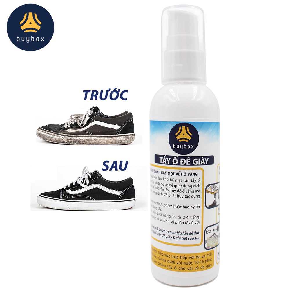 Dung dịch tẩy ố đế giày và các chi tiết bằng chất liệu nhựa hoặc cao su - buybox - BBPK73 - 100ml