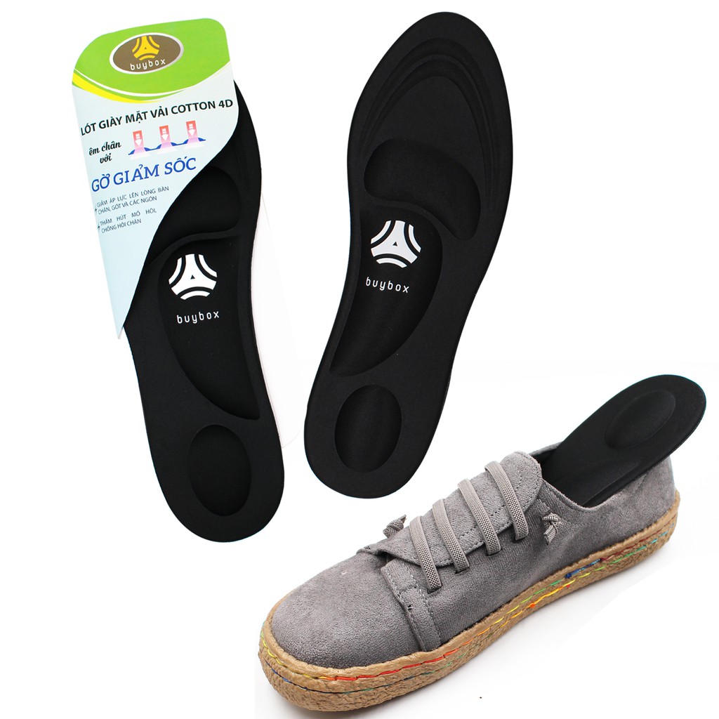 Lót giày thể thao 4D có gờ chống sốc giảm mỏi gang bàn chân - buybox - BBPK36