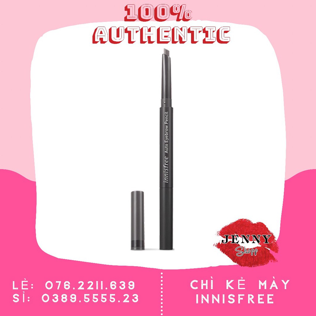 CHÌ KẺ MÀY INNISFREE ECO EYEBROW PENCIL MẪU VỎ MỚI 2019