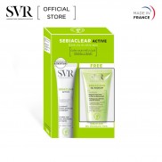 Bộ đôi Kem làm giảm mụn SVR Sebiaclear Active 40ml và Gel rửa mặt không xà phòng Sebiaclear Gel Moussant 55ml