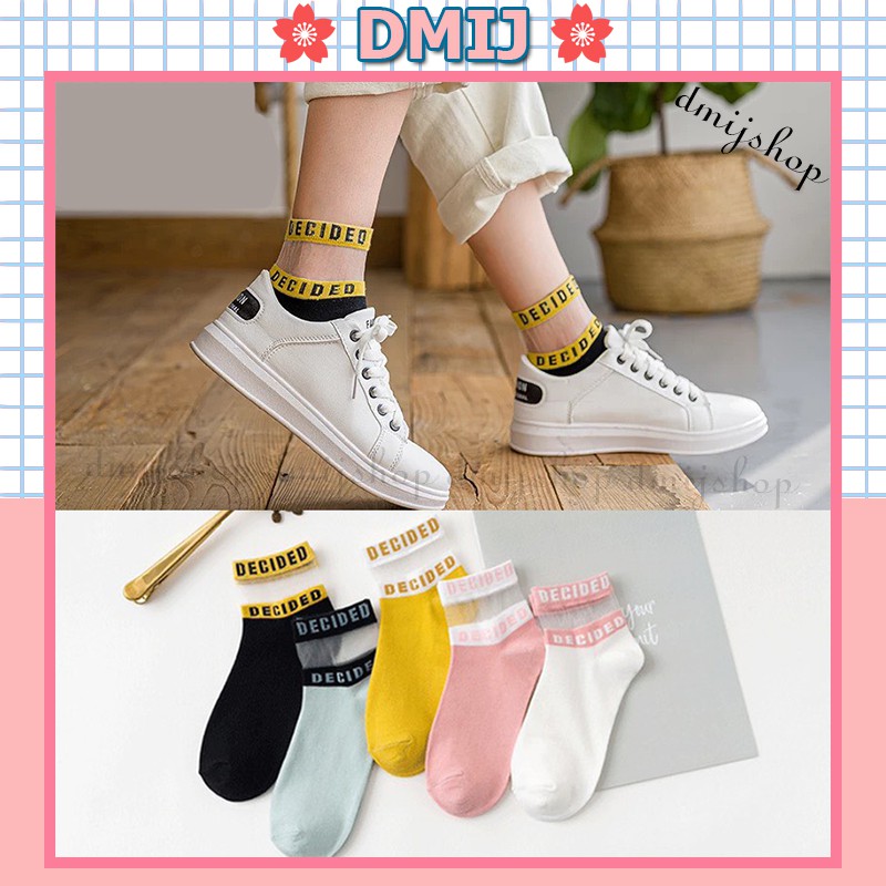 Tất Ren Lụa Mẫu Chữ DEGIDED