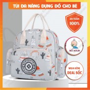Balo bỉm sữa đựng đồ cho mẹ và bé có ngăn giữ nhiệt bình sữa Shop Bố Soup