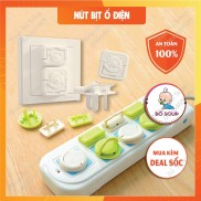 Nút Bịt Ổ Điện Chống Giật 2 Chân 3 Chân Cao Cấp Nhỏ Gọn Chắc Chắn Bảo Vệ An Toàn Cho Bé