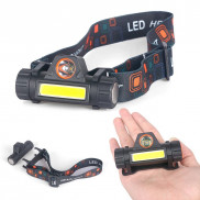 Đèn pin đội đầu siêu sáng 2 BÓNG 101 - Tặng kèm pin và sạc,Đèn Đội Đầu Mini Siêu Sáng