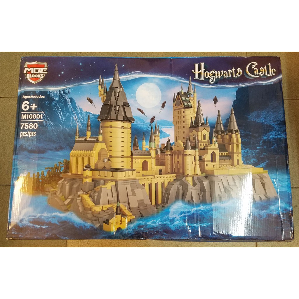 Lego Harry Potter - MOC Block M10001 ( Lắp Ghép Lâu Đài Howgarts Castle Phiên Bản Đầy Đủ 7580 Mảnh )
