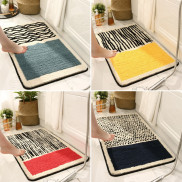 Thảm lau chân nhà tắm sợi cotton siêu thấm nước chống trơn trượt (Hàng Nhập Khẩu Cao Cấp)