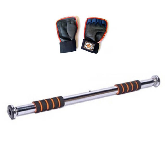 Xà Đơn Treo Tường Gắn Cửa Inox Không Cần Bắt Vít + Tặng Găng Tay Tập Xà