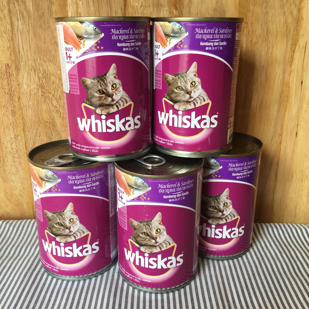 Pate cho mèo Whiskas - lon 400gr giao vị ngẫu nhiên