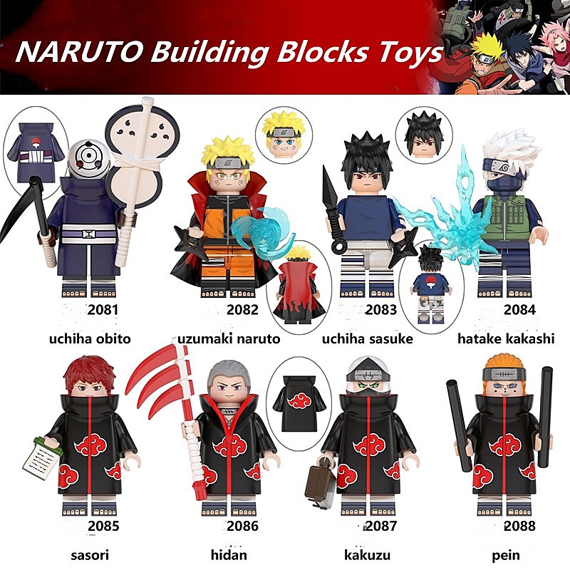 Bộ Đồ Chơi Lắp Ráp Lego Nhân Vật Naruto Uzumaki Uchiha Sasuke