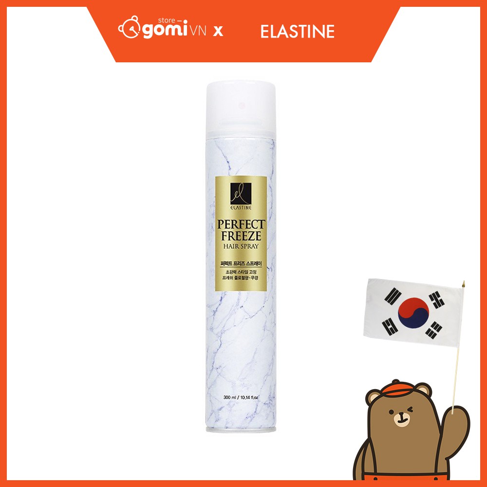 Keo Tạo Kiểu Tóc Elastine Perfect Freeze Hair Spray White GomiStore