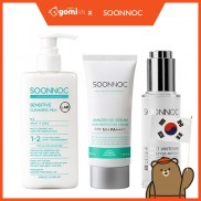 Combo Sữa Tẩy Trang, Kem Chống Nắng Và Tinh Chất Dưỡng Da Soonnoc GomiMall