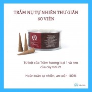 Nụ trầm hương xông nhà hình nón,khói ngược - trầm nụ thư giãn từ bột trầm hương tự nhiên - Hiên Nhà