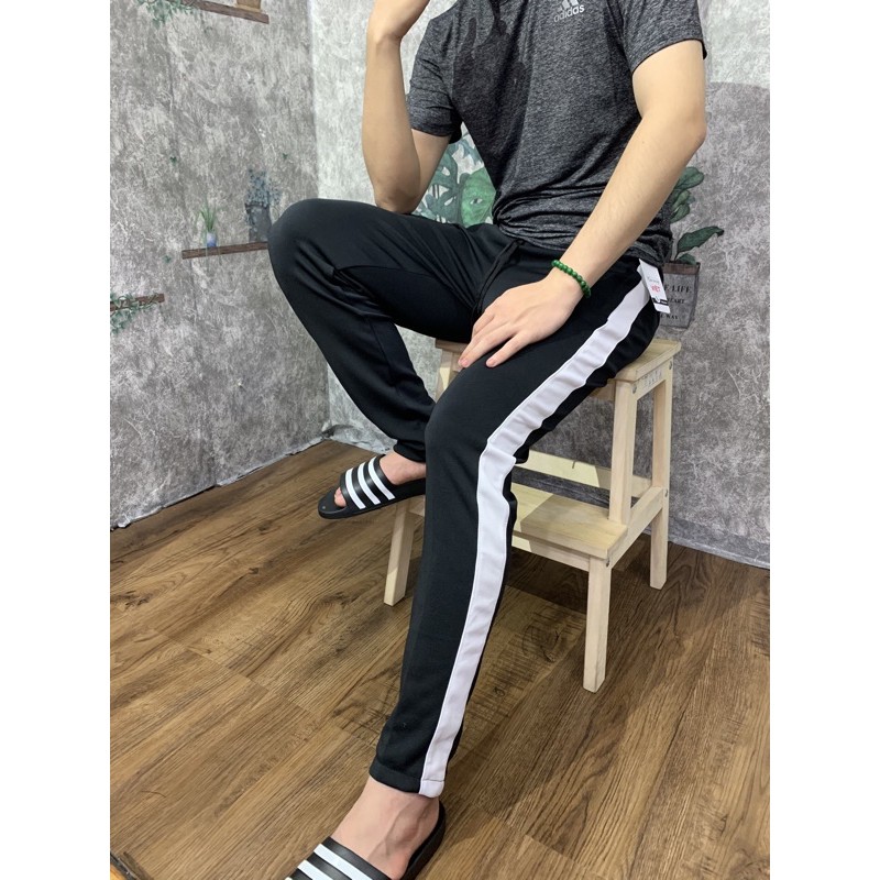 Quần thể thao 1 sọc nam, quần dài nam