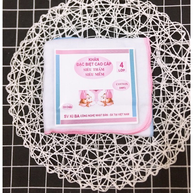  Khăn sữa Kipa siêu mềm 4 lớp