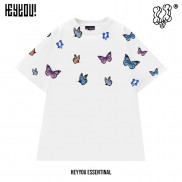 Áo thun HEYYOU BUTTERFLY MULTI T-SHIRT WHITE