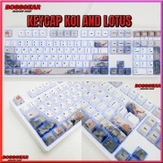 Keycap 108 Phím PBT Dye Sub 5 mặt Koi Lotus cực đẹp ( Thick PBT, OEM Profile, Ansi Layout)