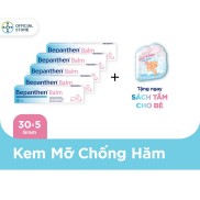 Combo 5 tuýp Kem chống hăm Bepanthen Balm dạng kem mỡ 30g/tuýp - Tặng 1 sách tắm cho bé
