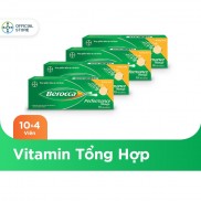 Combo 4 Viên sủi bổ sung Vitamin Berocca Performance Mango 10 Viên/hộp