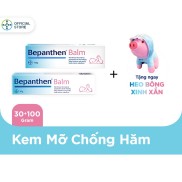 Combo kem chống hăm Bepanthen Balm dạng kem mỡ 30g + 100g - Tặng 1 heo bông