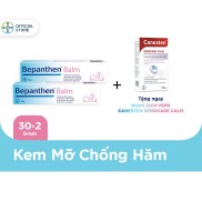 Bộ 2 tuýp kem chống hăm Bepanthen Balm dạng kem mỡ 30g/tuýp + Dung dịch vệ sinh phụ nữ Canesten Sensicare Calm 100ml