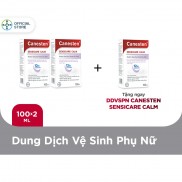 [Nhập COSBE6] Combo 2 chai dung dịch vệ sinh phụ nữ Canesten Sensicare Calm 100ml/chai - Tặng 1 chai cùng loại