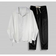 Bộ Quần Áo Nam Áo Sơ Mi Phối Dải Măng Séc Quần Kaki Basic Có Túi Thời Trang Zenkonu SO MI NAM 1000020 + QUAN NAM 1000060