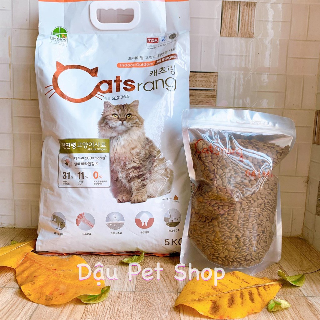 Catsrang Hàn Quốc thức ăn hạt cho mèo 1kg
