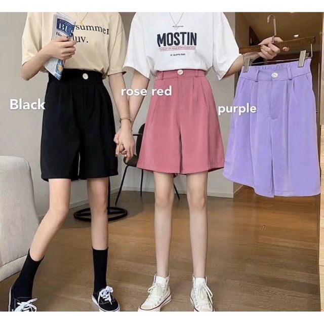 QUẦN ĐÙI ĐENIM / QUẦN LƯNG CAO / QUẦN ỐNG RỘNG / M12