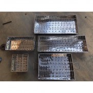  Bếp nướng than hoa inox, bếp nướng ngoài trời tặng kèm vỉ