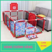 Nhà bóng cho bé, Quây bóng lều chơi bóng cho bé khung inox hình chữ nhật tặng kèm 100 quả bóng