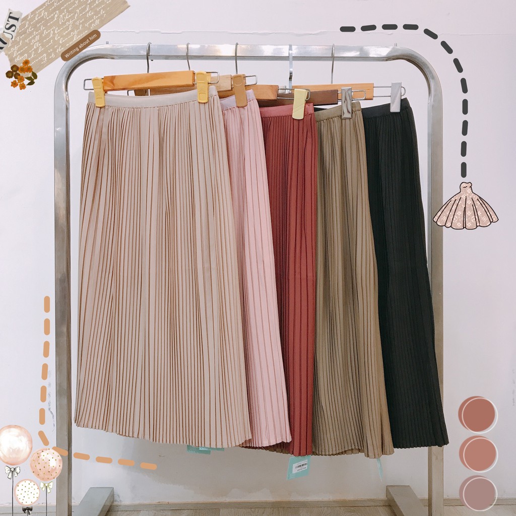 Chân Váy xếp Ly_Nhienvintage AV64