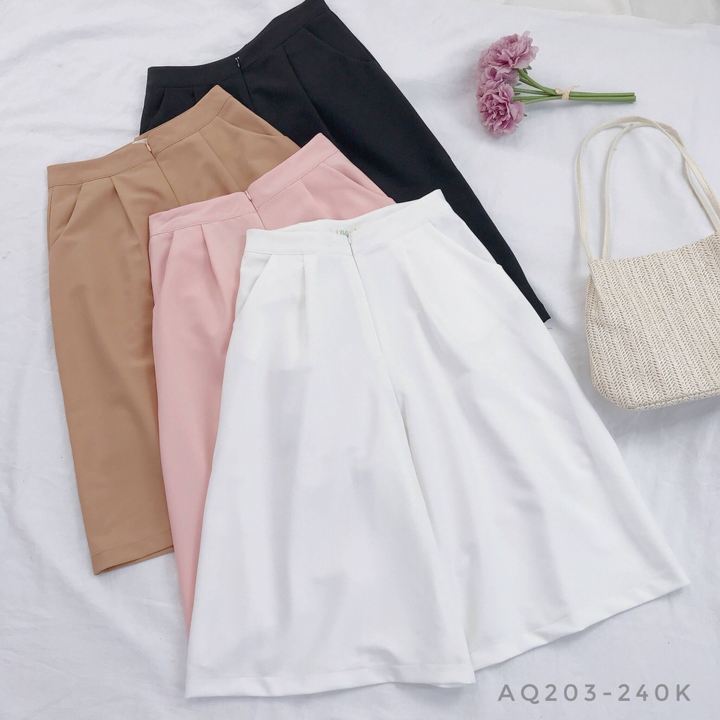 Quần Tây Ống Rộng Lửng Nhienvintage - AQ203
