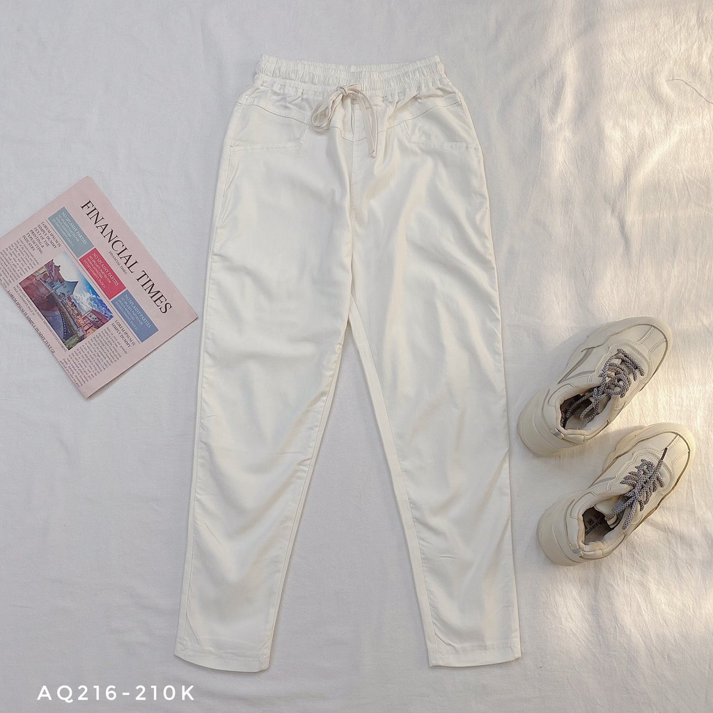 Quần Kaki Nữ Eo Chun Nhienvintage_ Aq216