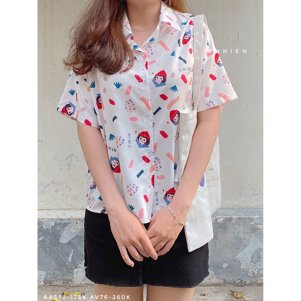 Áo Sơ Mi Họa Tiết_Nhienvintage AA672