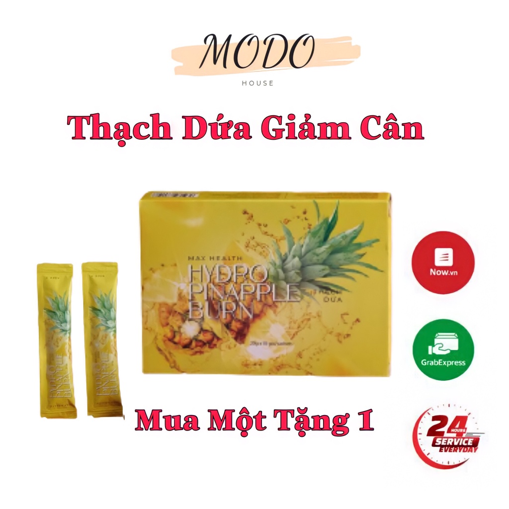 Thạch Dứa Giảm Cân Hydro Pinapple Burn - Matxicorp, Giảm Cân Hiệu Quả An Toàn Cho Tất Cả Cơ Địa (Hộp 10 Gói)