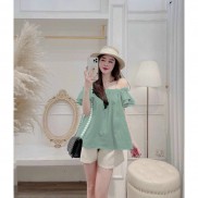 Set đùi cao cấp và áo trễ vai dễ thương Zashopp