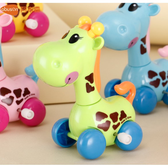 Đồ chơi con dây cót mẫu chú hươu cao cổ đáng yêu cho bé