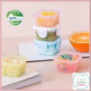Hộp Trữ Đông ,Khay Trữ Đông Có Nắp 60 -150ml Bảo Quản Đồ Ăn Dặm Cho Bé Chống Rò Rỉ Goodbabyvn
