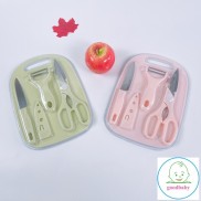 Bộ dao thớt chế biến ăn dặm 4 chi tiết Goodbabyvn
