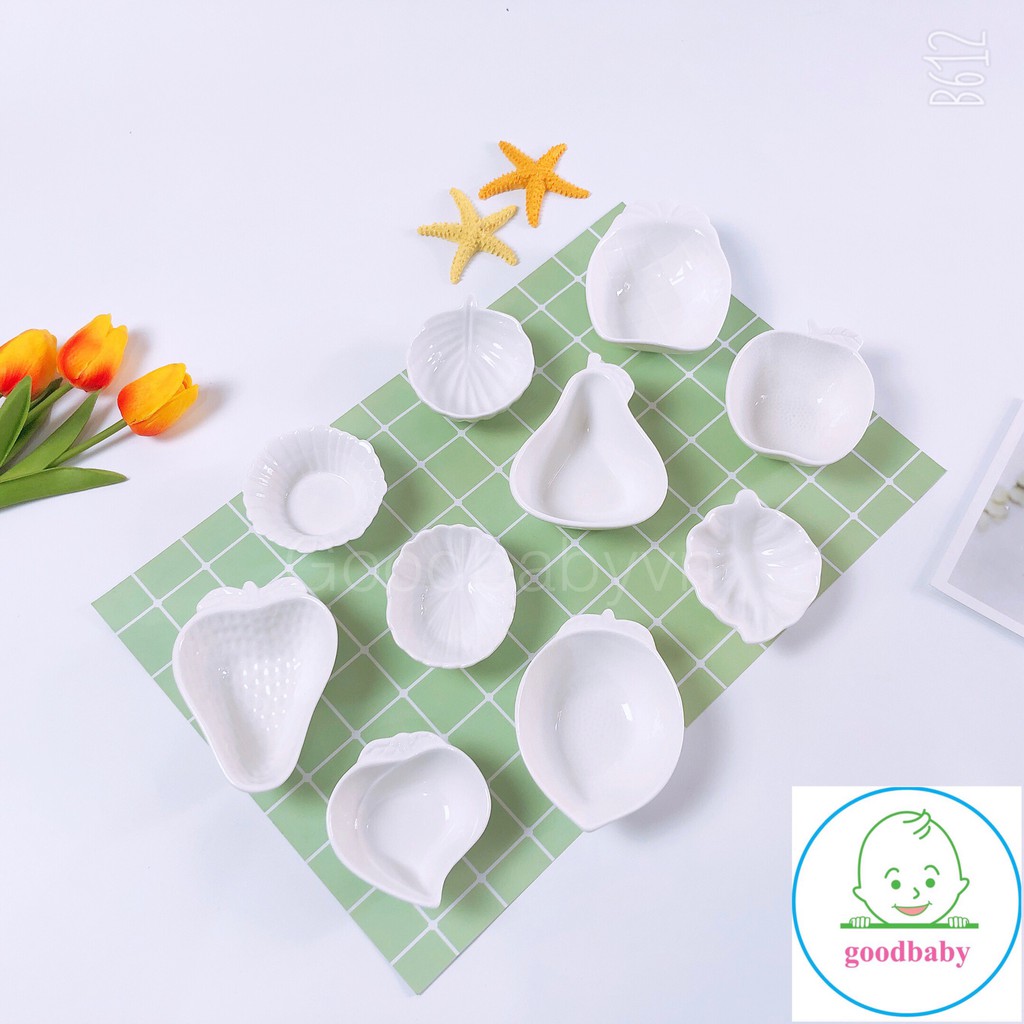 Bát Ăn DẶm ,Bát Gốm Sứ Trắng Mini Ăn Dặm Kiểu Nhật Cho Bé Goodbabyvn