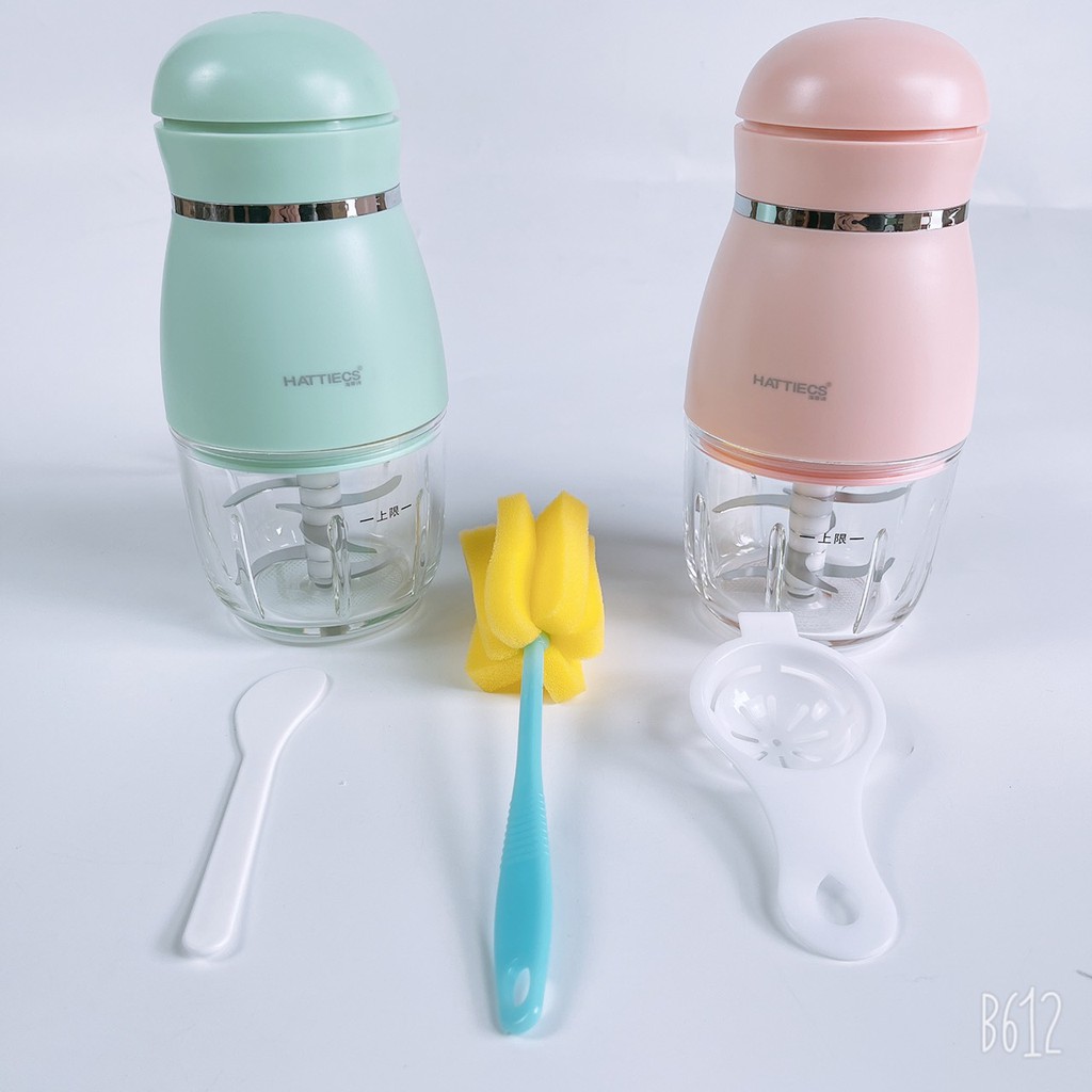 Máy xay cầm tay siêu mịn đa năng tiện dụng Hattiecs bản 6 lưỡi 2021 Goodbabyvn