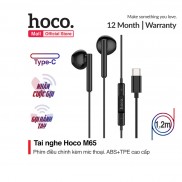 Tai Nghe Dây Hoco M65 Chân Type C tích hợp microphone ngay trên phím điều hướng