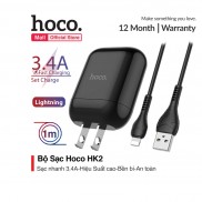 Bộ Sạc Nhanh Hoco HK2 Lightning 3.4A hỗ trợ dòng lên đến 3.4A tự động điều chỉnh điện áp cho phù hợp với các thiết bị