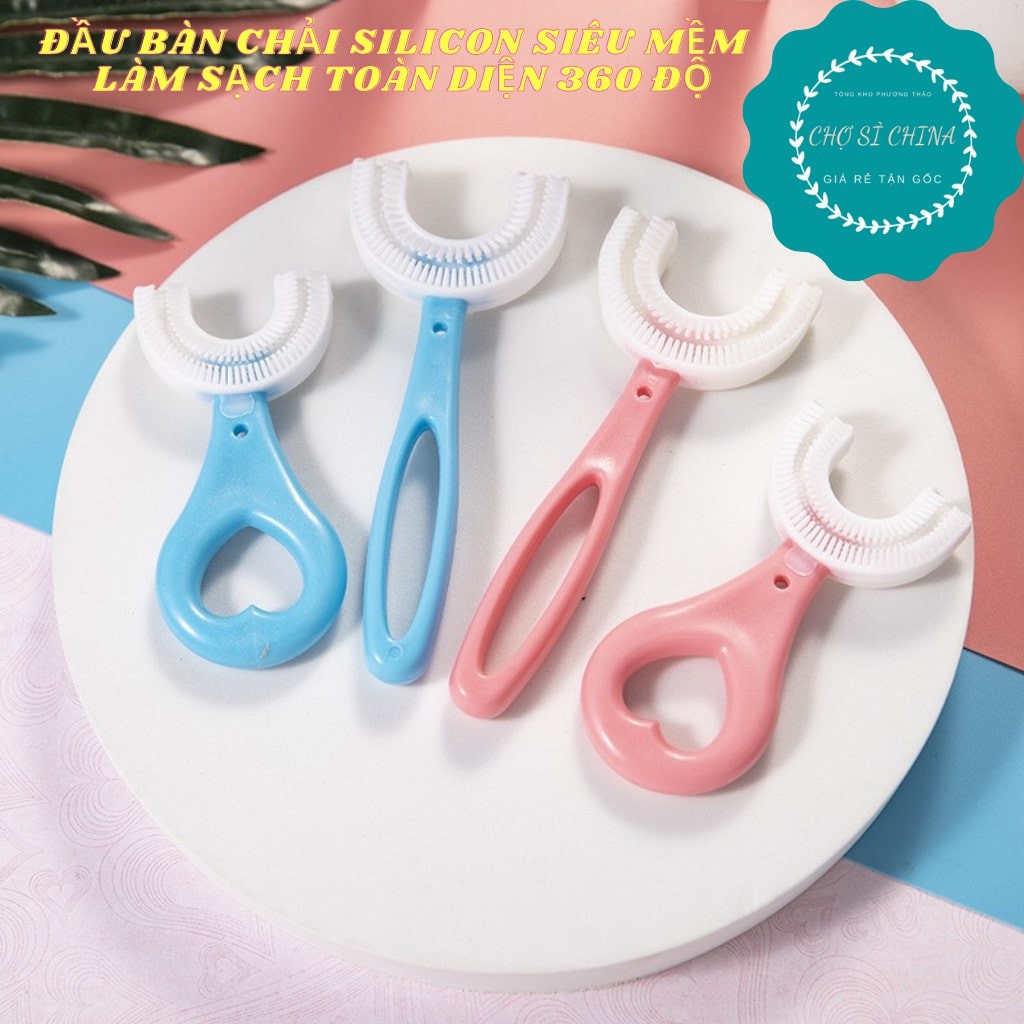 Bàn chải đánh răng chữ U thông minh dành cho bé từ 2 - 6 tuổi và từ 6 - 12 tuổi.