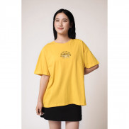 Áo Thun Nữ BOO Dáng Oversized, Cotton Cao Cấp Thêu Logo: Xe Hải Âu