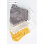 Combo 3 Khẩu Trang Vải Kháng Khuẩn Nam Nữ Unisex BOO Chống Nắng, Chống Bụi In Logo