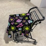 Áo Thun Nam Nữ Unisex BOO Oversize 100% Cotton Cao Cấp In Tràn OOB Đen Trắng